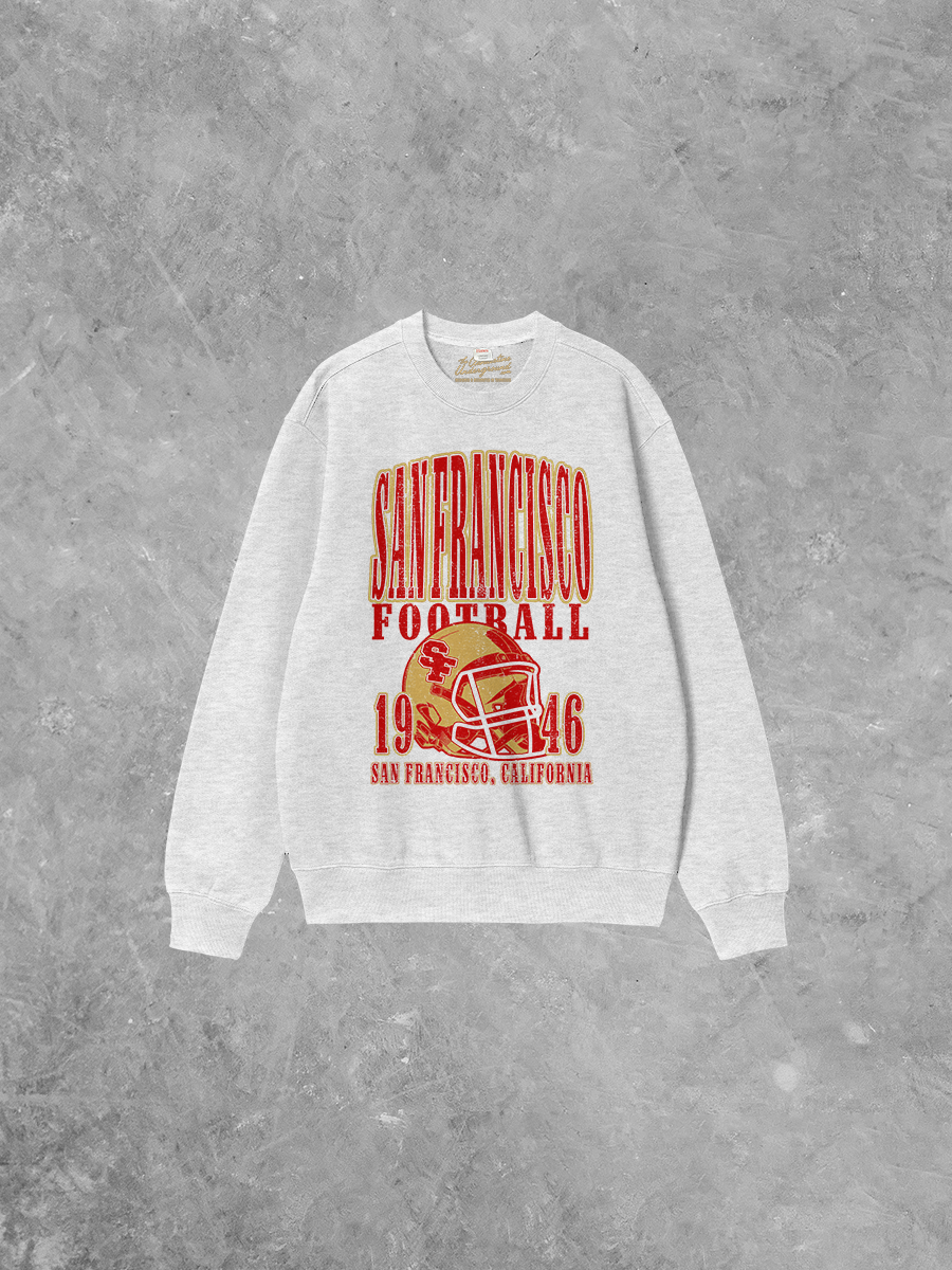90's San Francisco Football Boxy Cotton Sweatshirt
