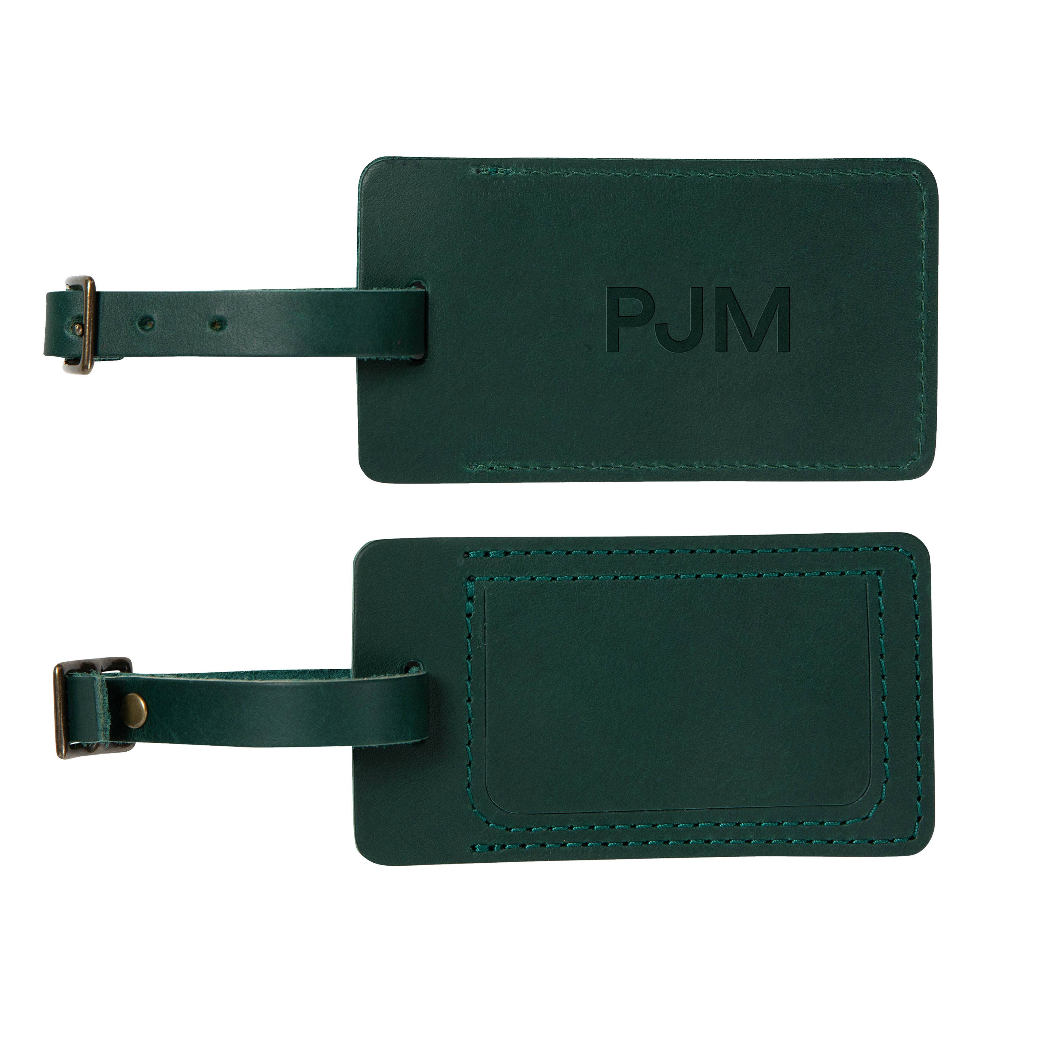 Leather Luggage Tag with Insert