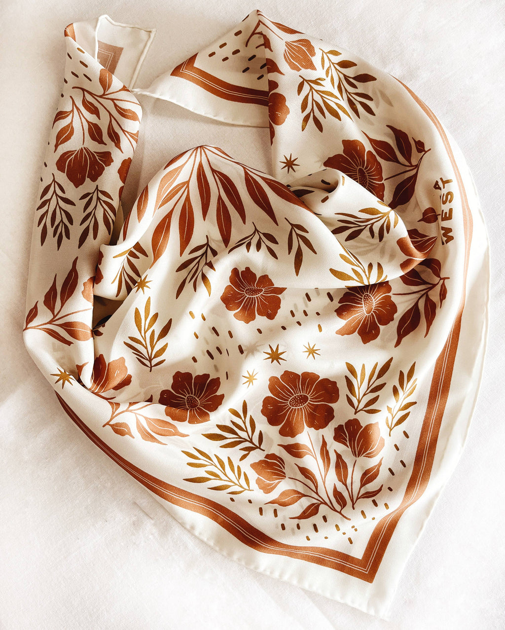 Desert Floral Silk Scarf