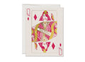 Queen of Diamonds Greeting Card