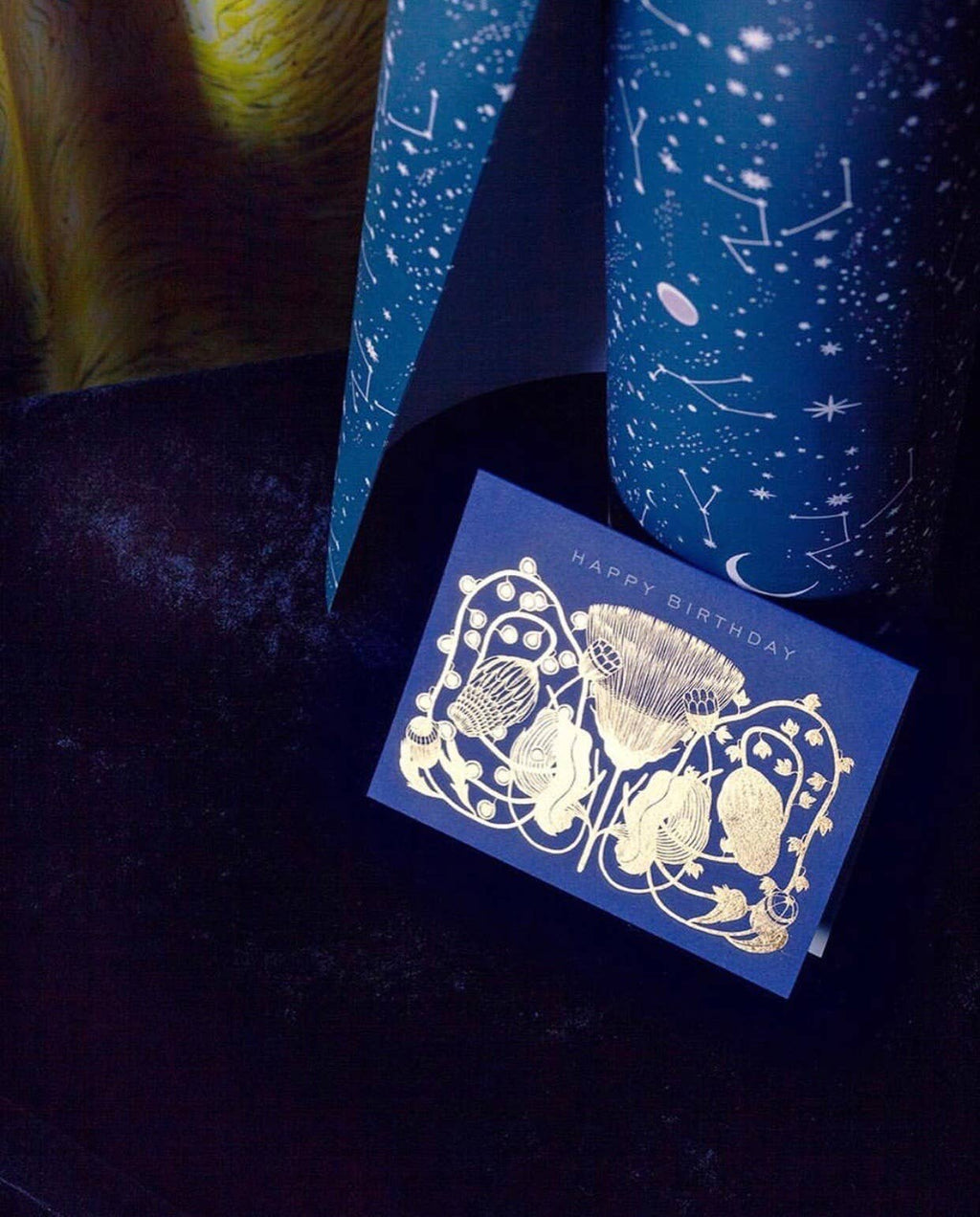 Cobalt Birthday Card