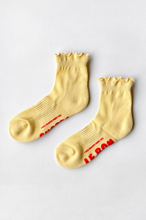 Ruffled Hugger Crew Socks