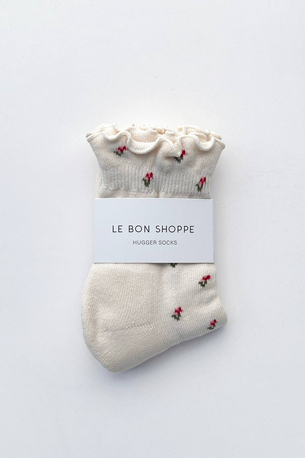 Petal Ruffled Hugger Crew Socks