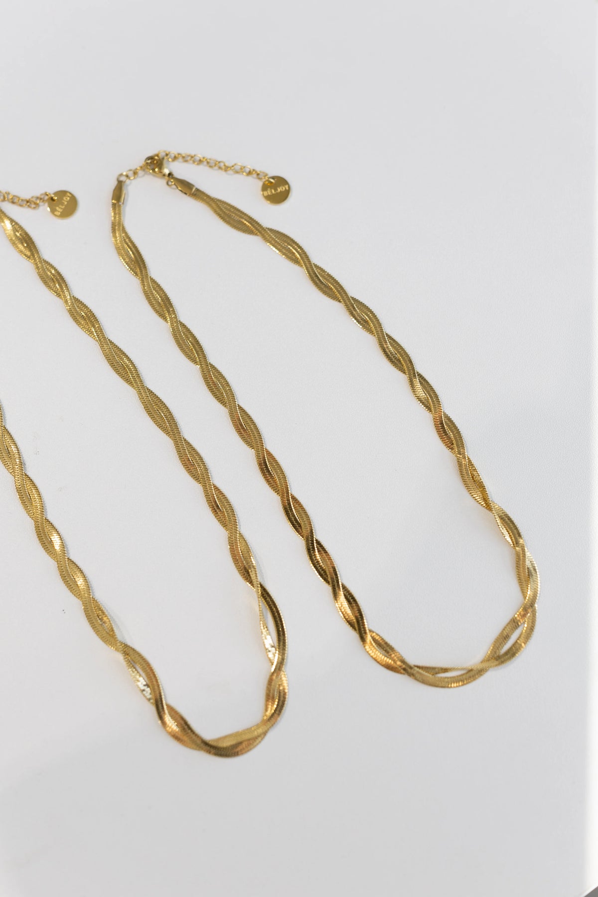 Lyrina Twisted Herringbone Necklace