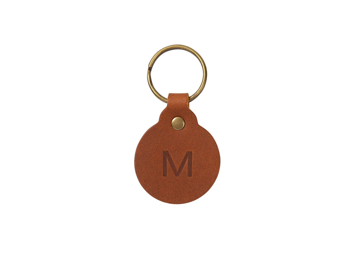 Leather Circle Key Fob