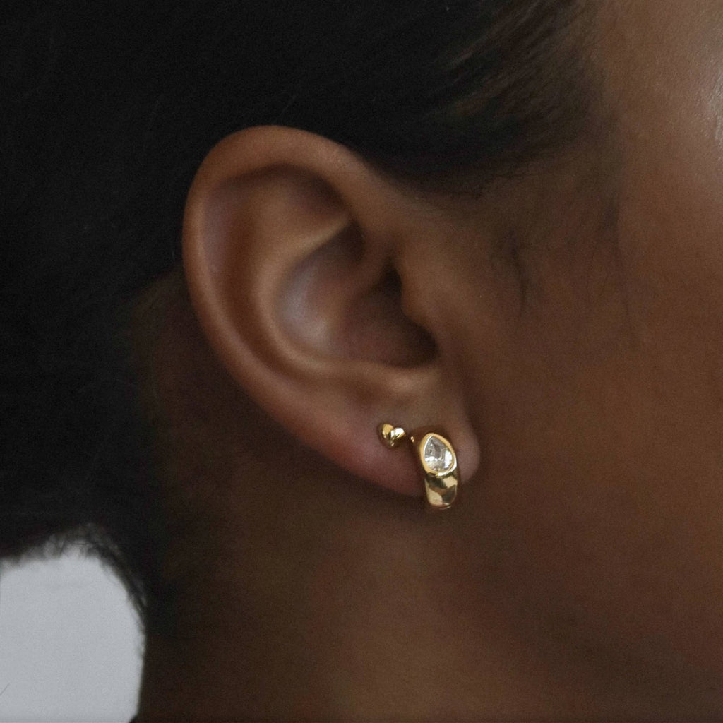 Charlotte Mini Heart Studs Earrings