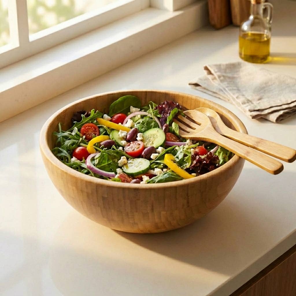 Bamboo Serving Bowl