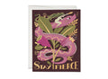 Fierce Snake Greeting Card