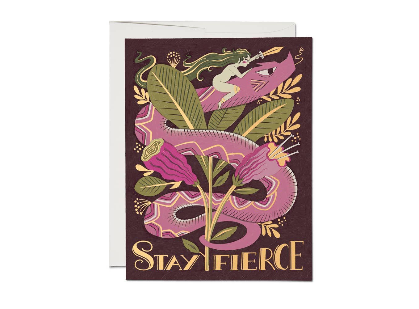 Fierce Snake Greeting Card