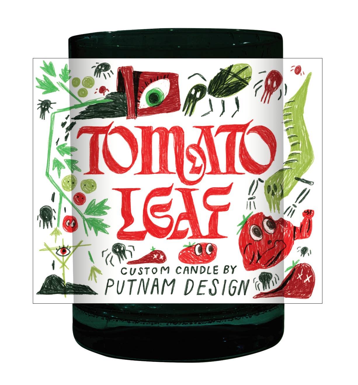 Tomato Leaf Candle – Fresh Green Garden Scent, Clean Burning
