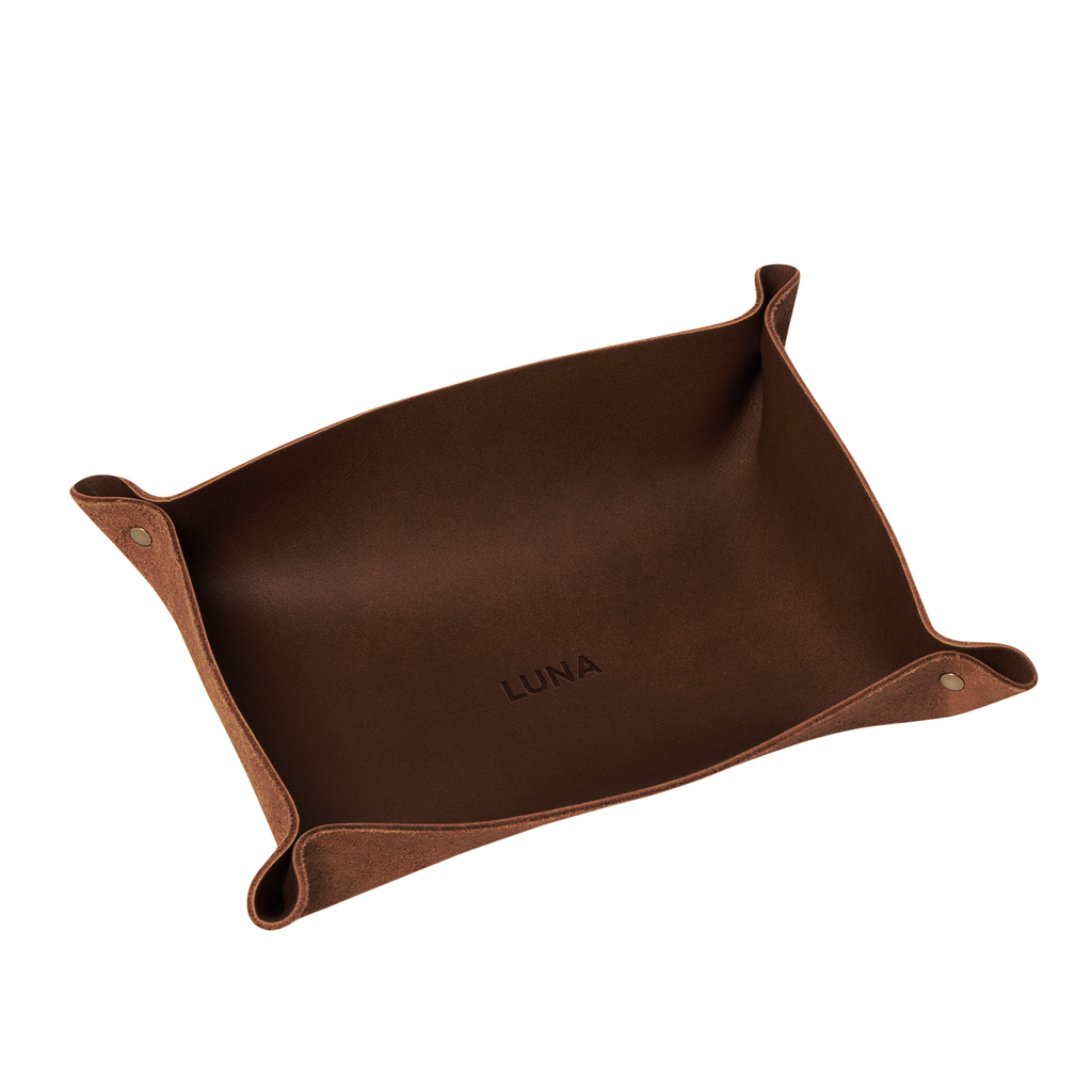 Leather Rivet Valet Tray