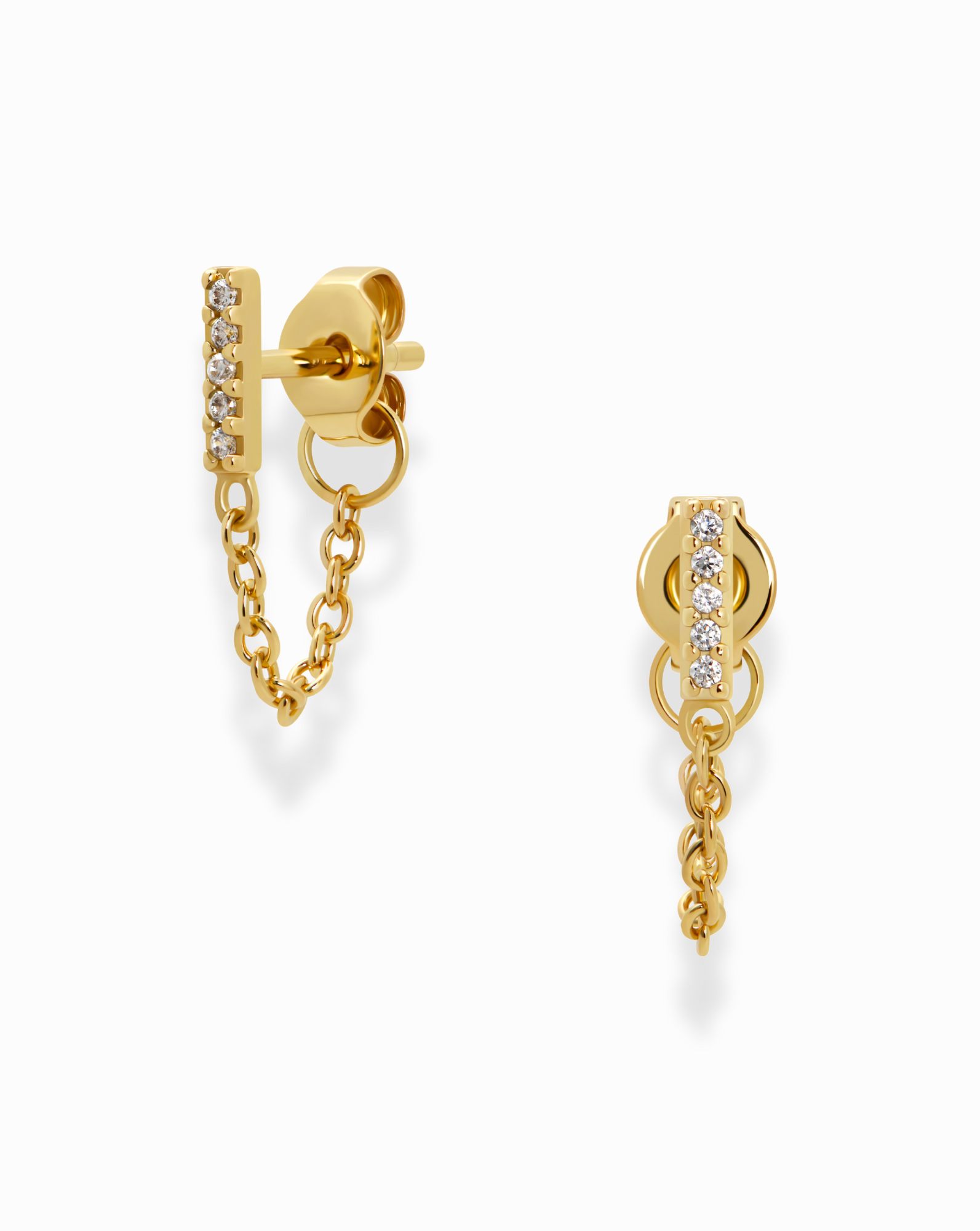 Hayden Chain Studs Earrings