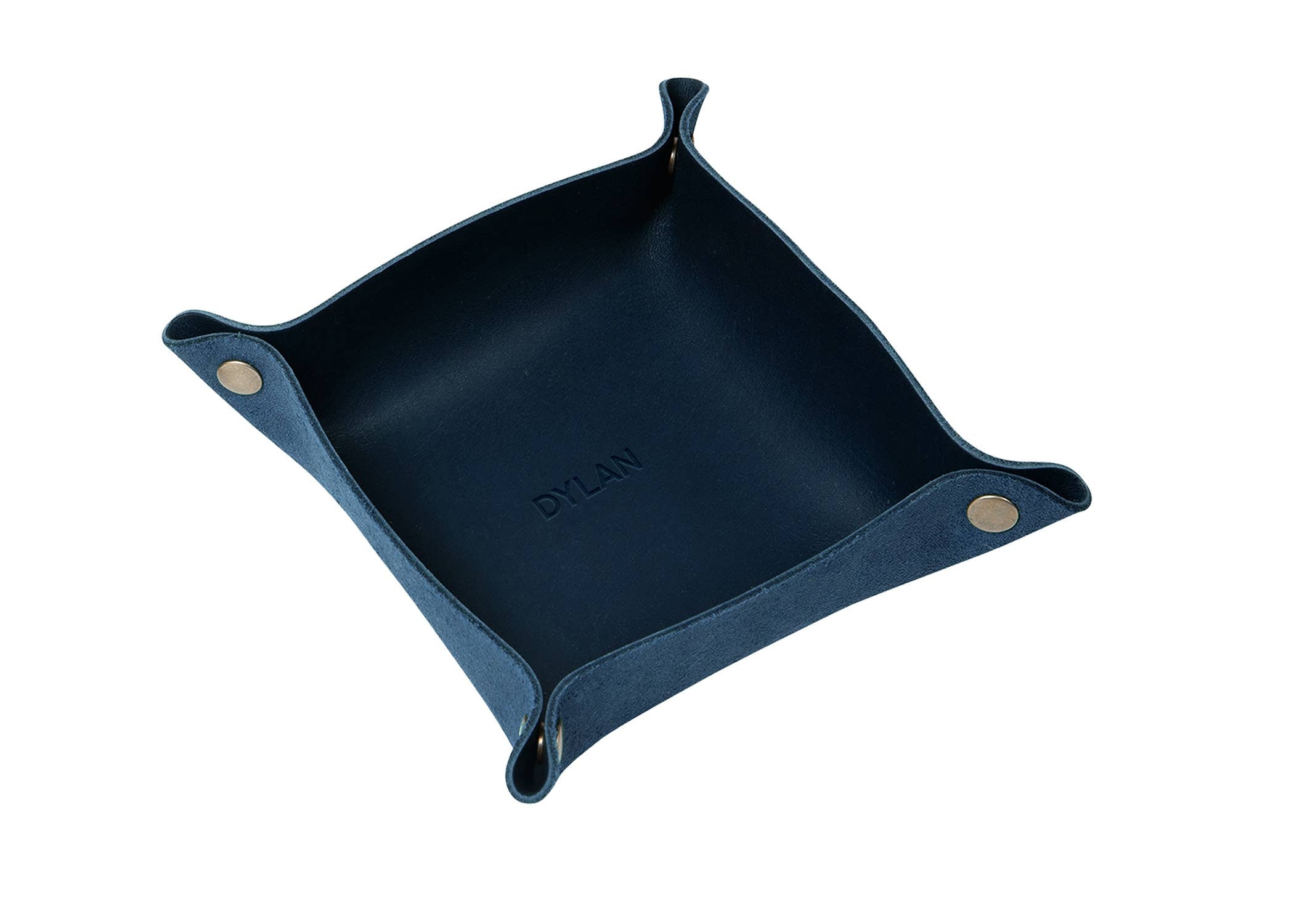 Leather Snap Valet Tray