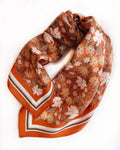 Botanical Garden Floral Silk Scarf