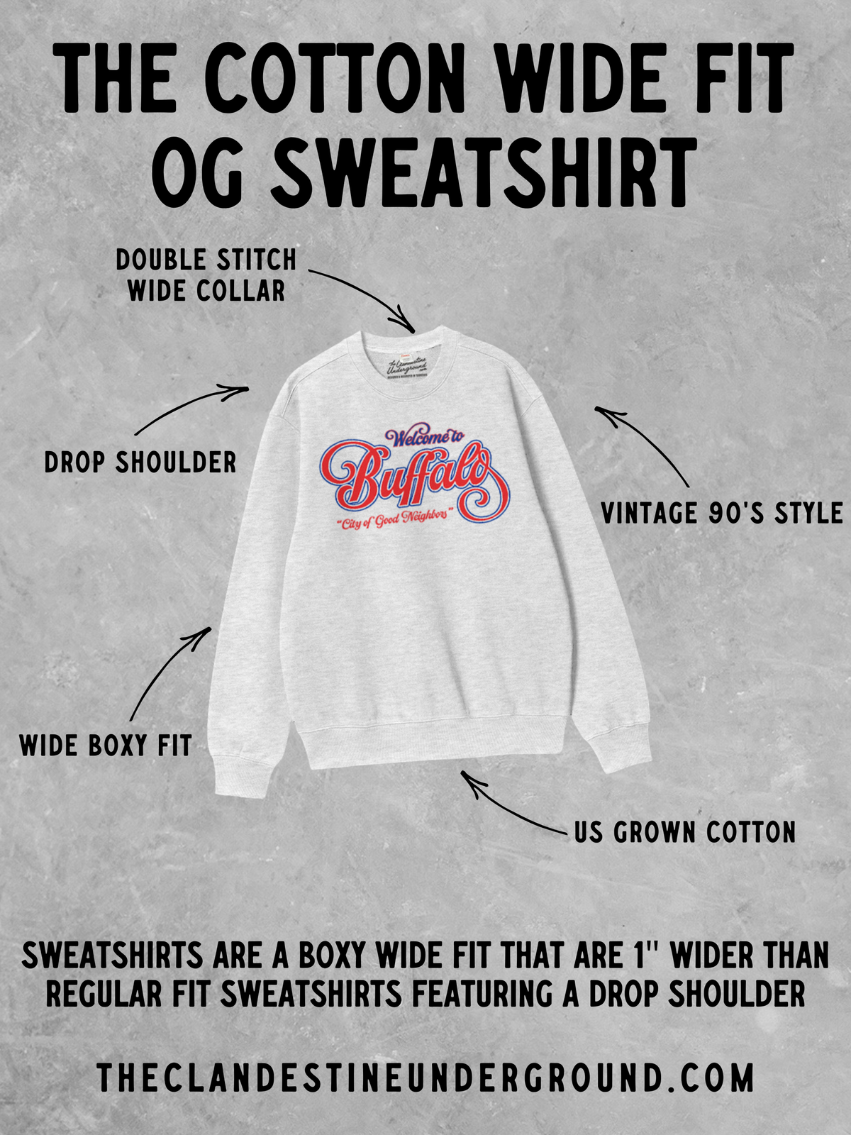 90's San Francisco Football Boxy Cotton Sweatshirt