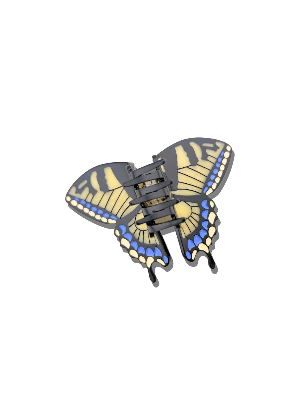 Hand-painted Swallowtail Butterfly Claw Hair Clip