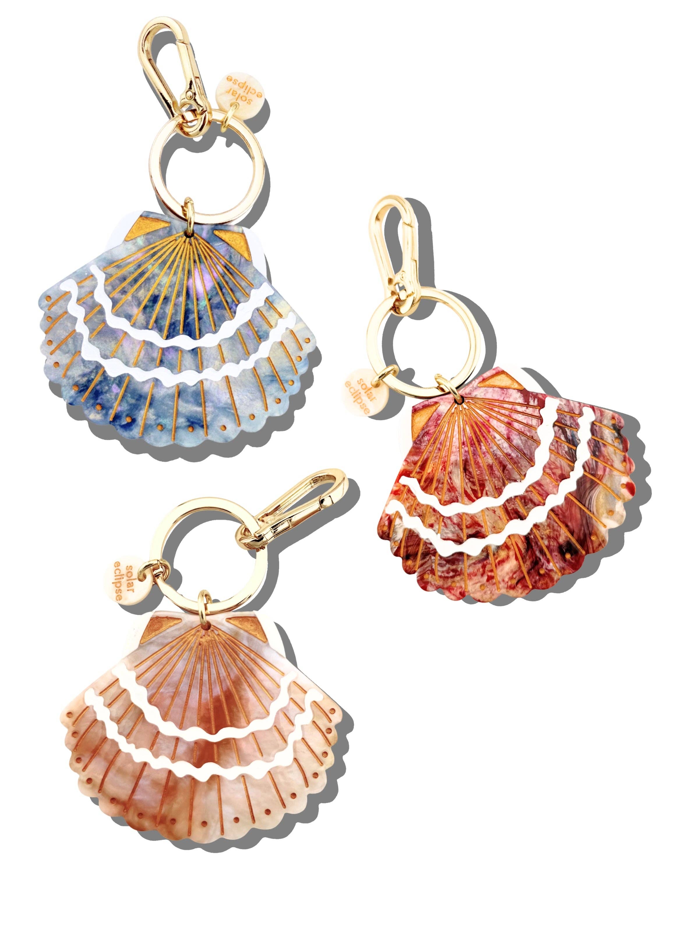 Seashell Bag Charm + Keychain