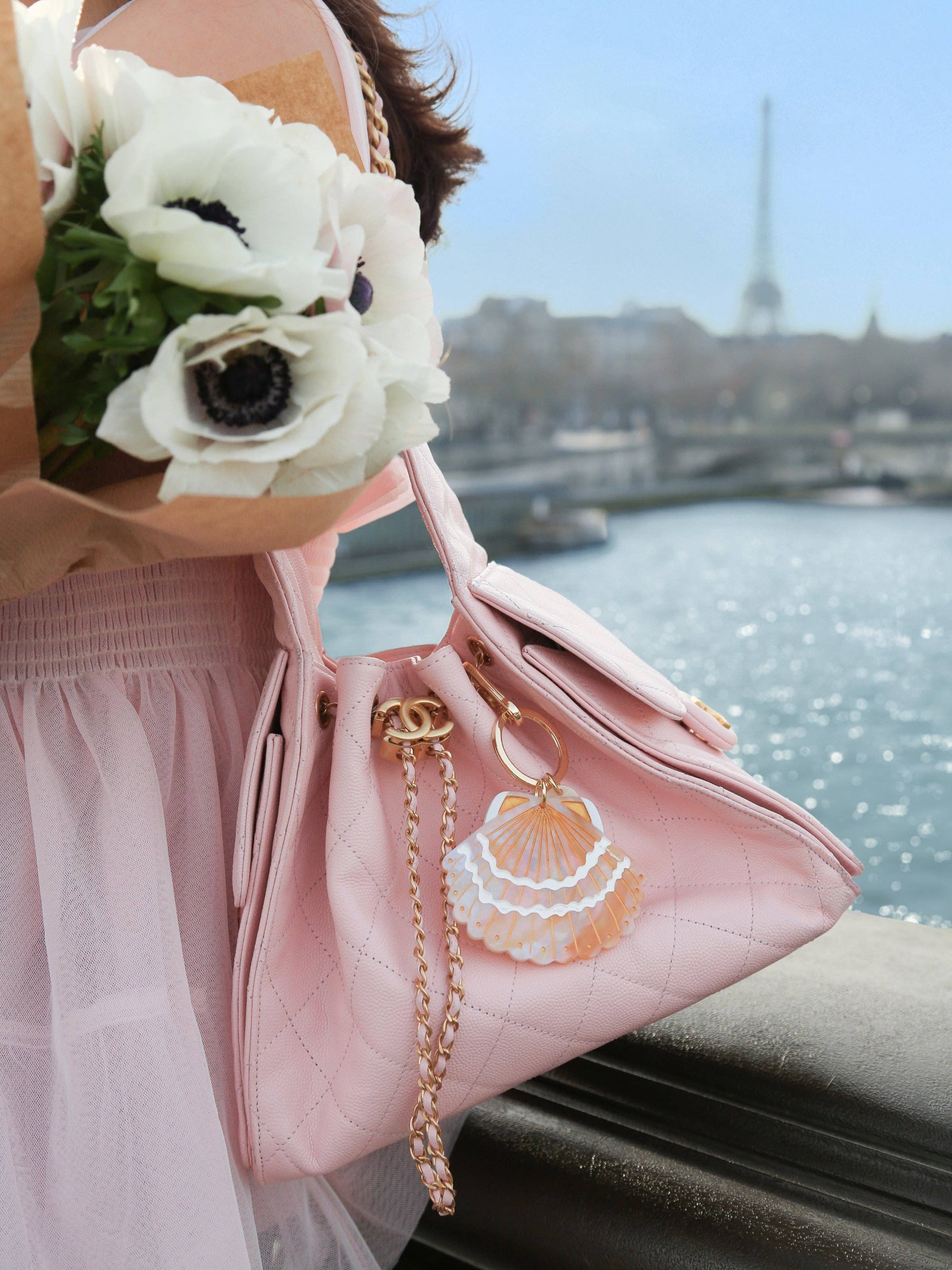 Seashell Bag Charm + Keychain