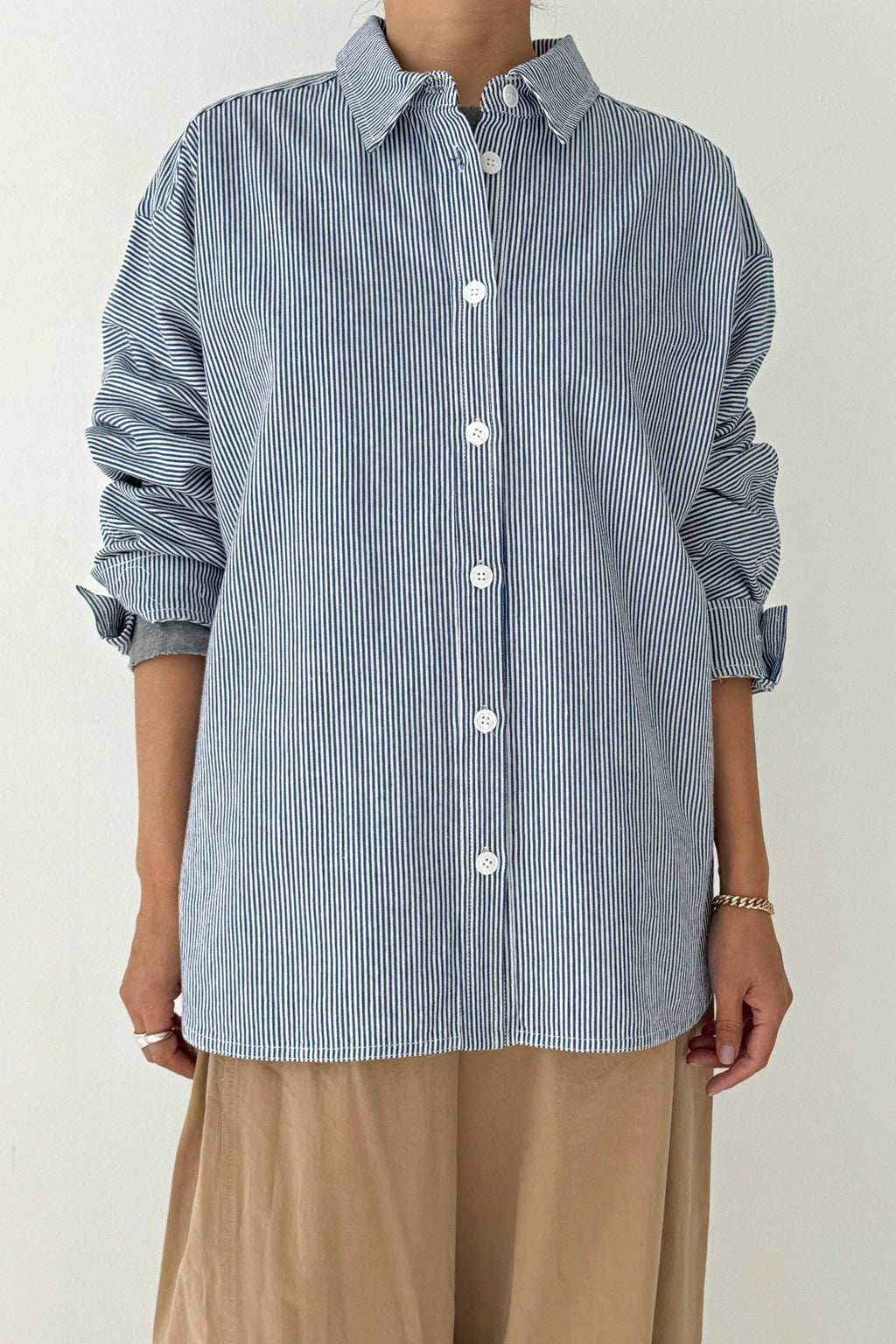 Owen Shirt Oversized Cotton Button Down Shirt – Relaxed Everyday Women’s Shirt