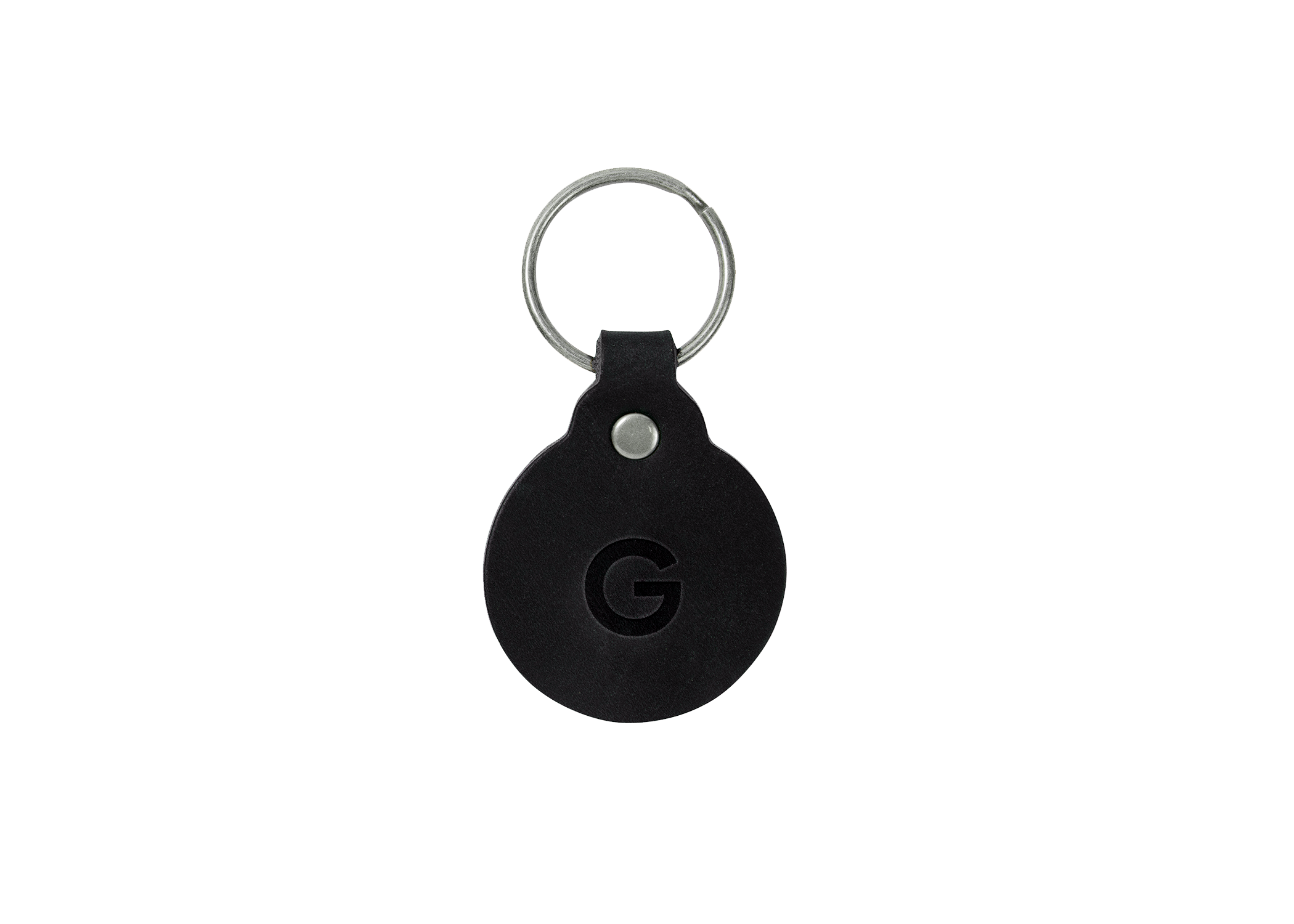 Leather Circle Key Fob