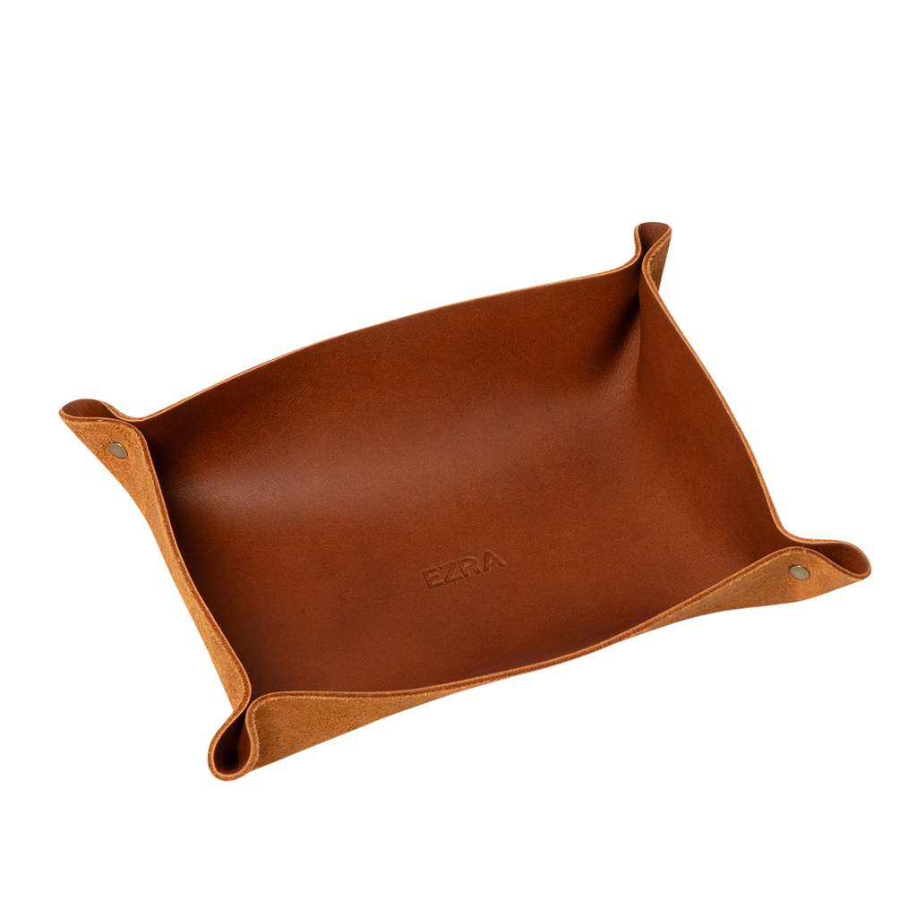 Leather Rivet Valet Tray