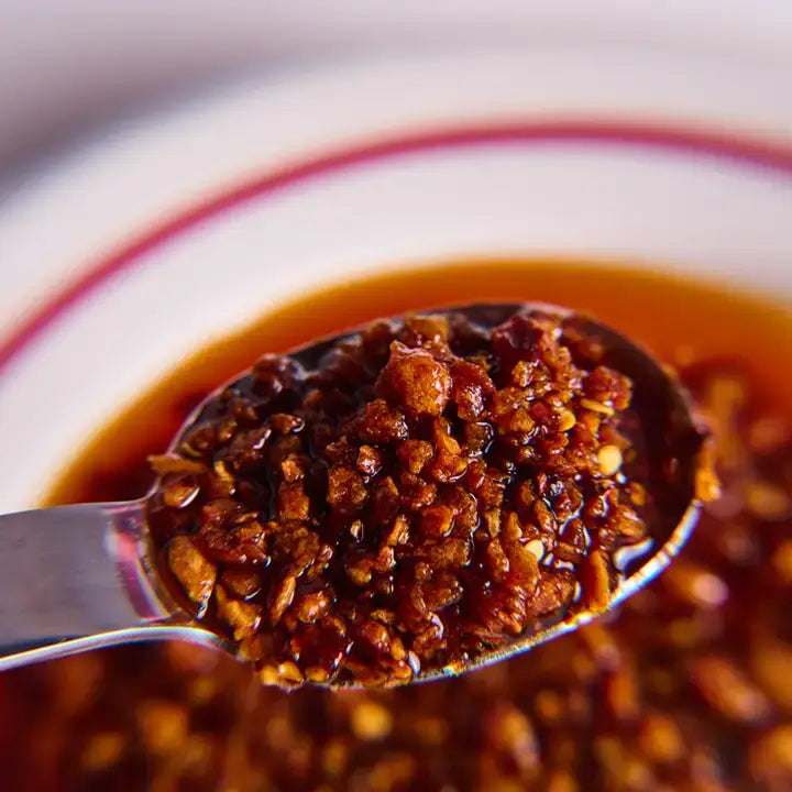 Hot Garlic Chili Crisp — Spicy (16oz) All Natural