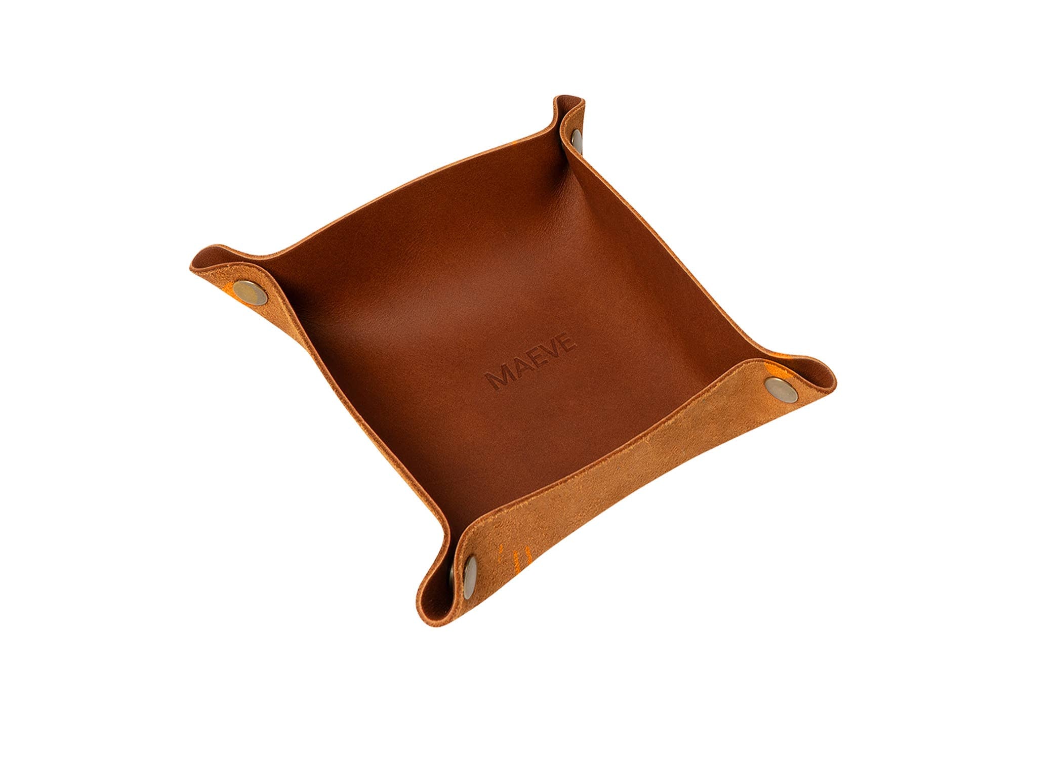 Leather Snap Valet Tray