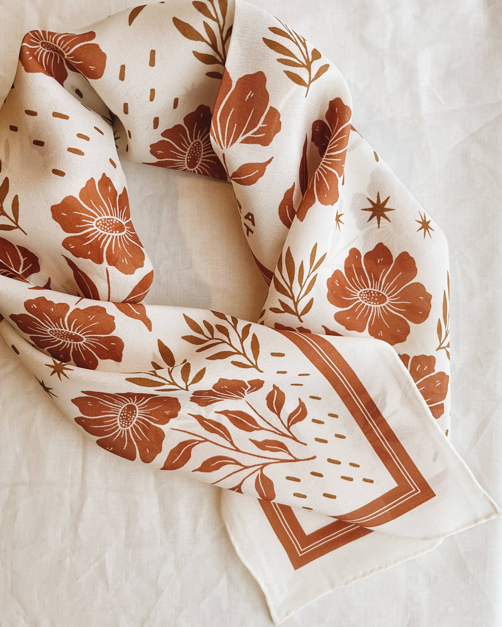 Desert Floral Silk Scarf