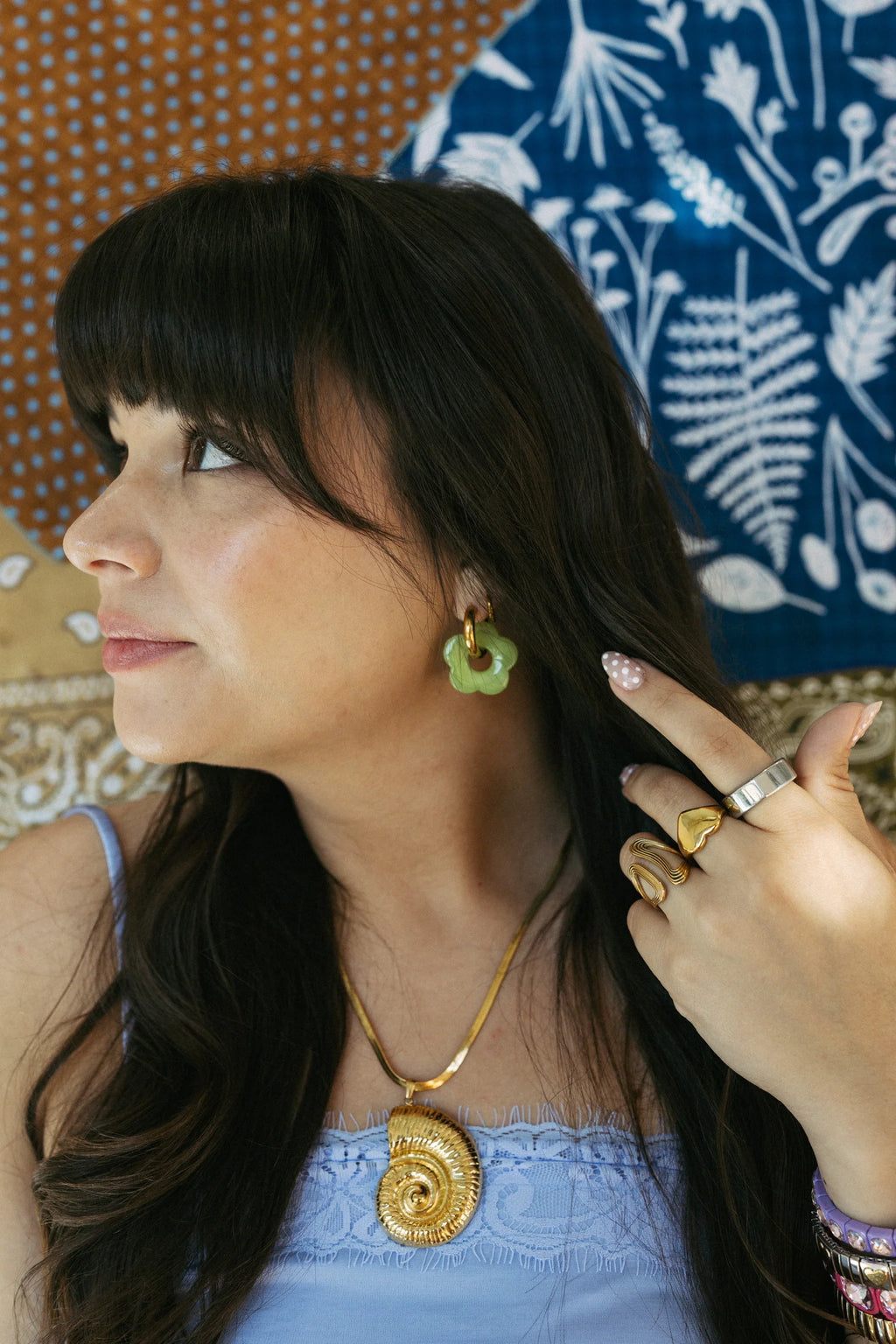 Color Me Daisy Hoop Earrings