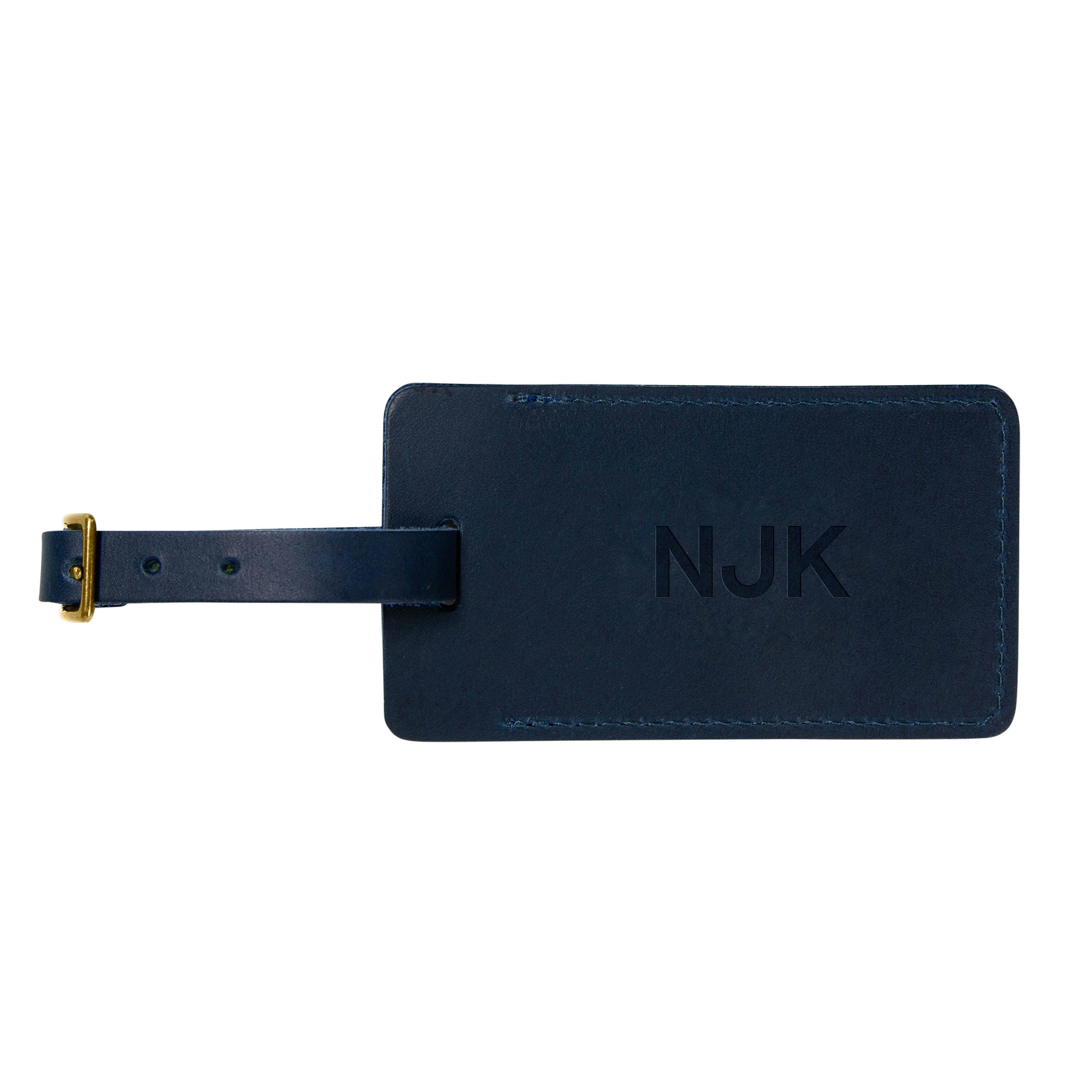 Leather Luggage Tag with Insert