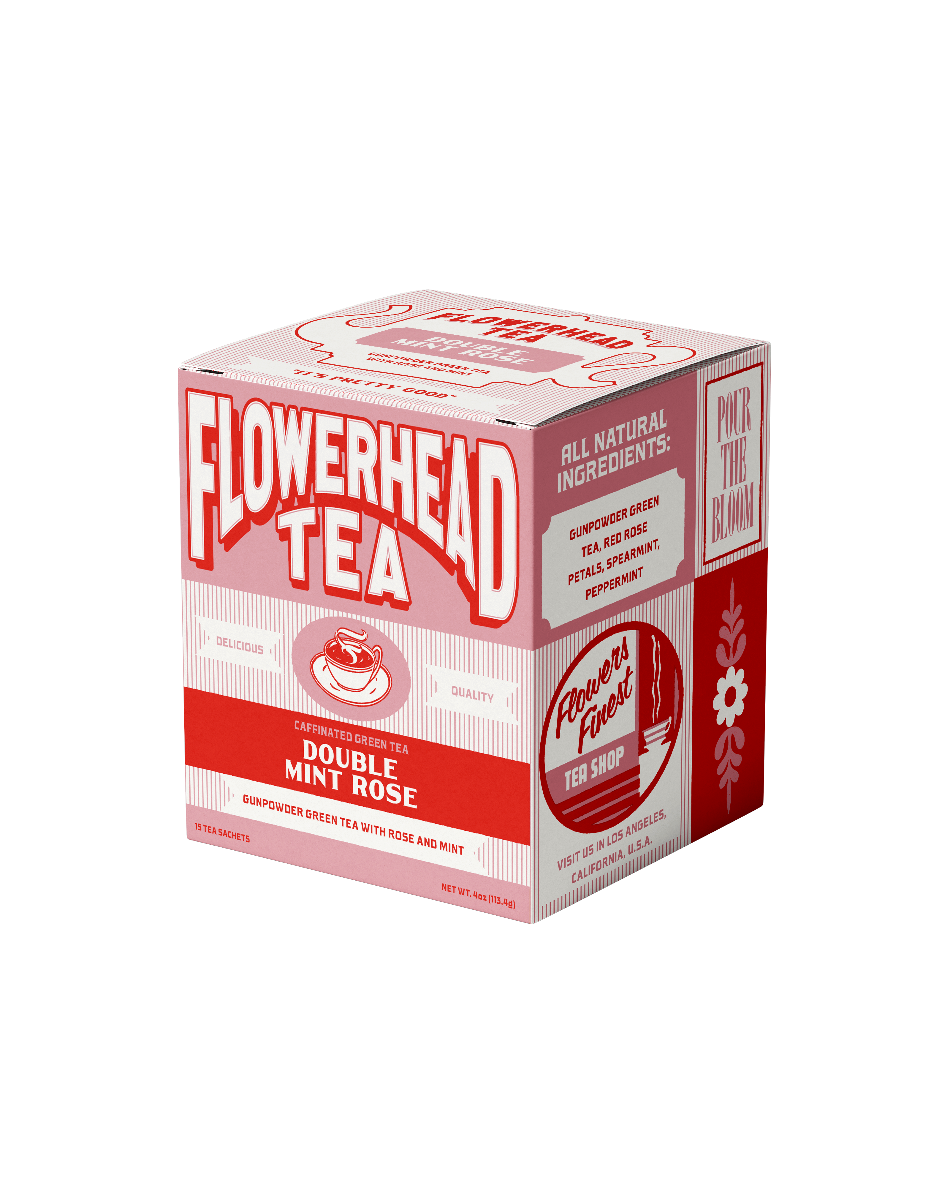 Double Mint Rose Tea Bags