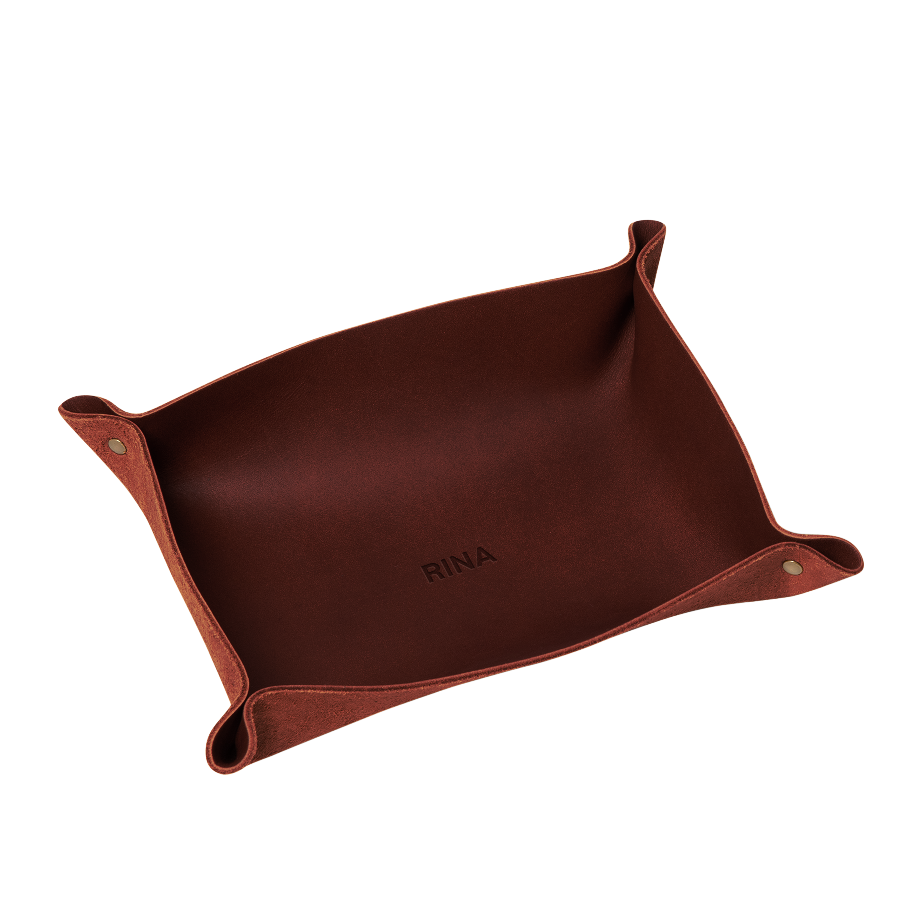 Leather Rivet Valet Tray