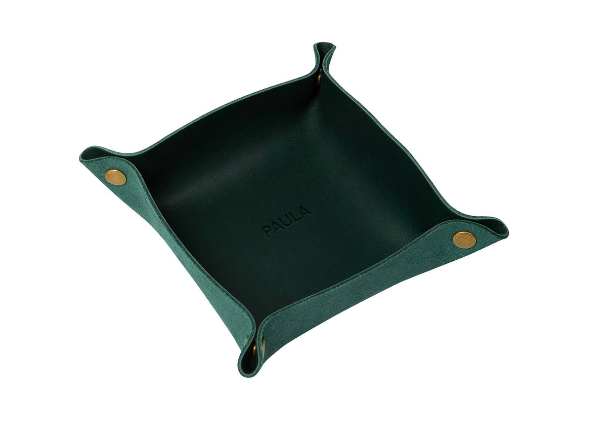 Leather Snap Valet Tray