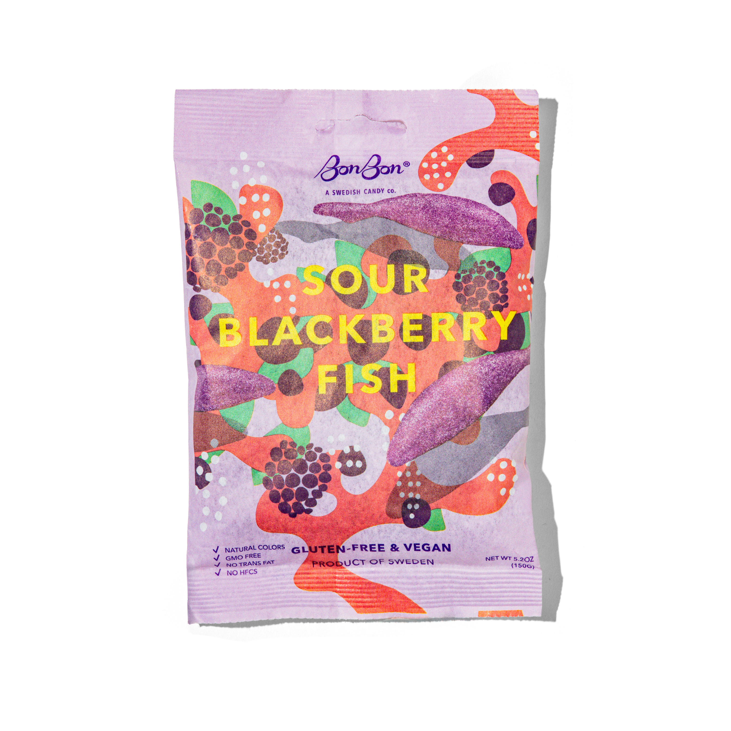 Sour Blackberry Fish Swedish Candy