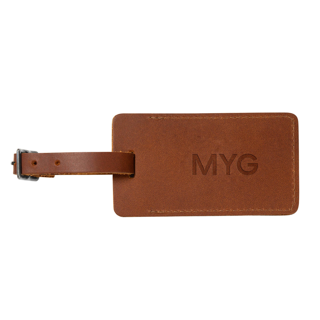 Leather Luggage Tag with Insert