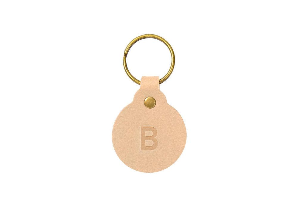 Leather Circle Key Fob