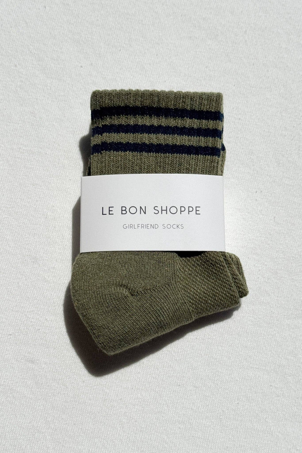 minimalist women socks crew length stripe design lifestyle