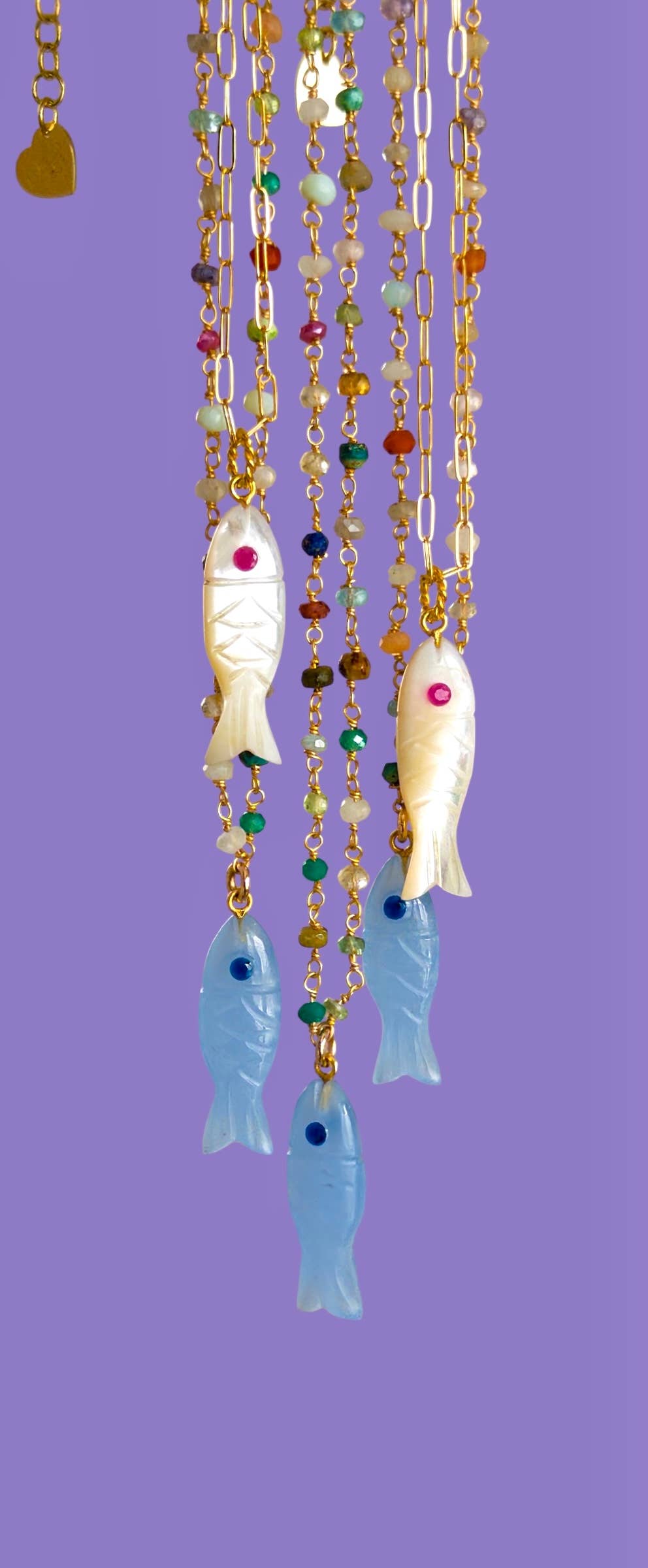 Rainbow Fish Necklace