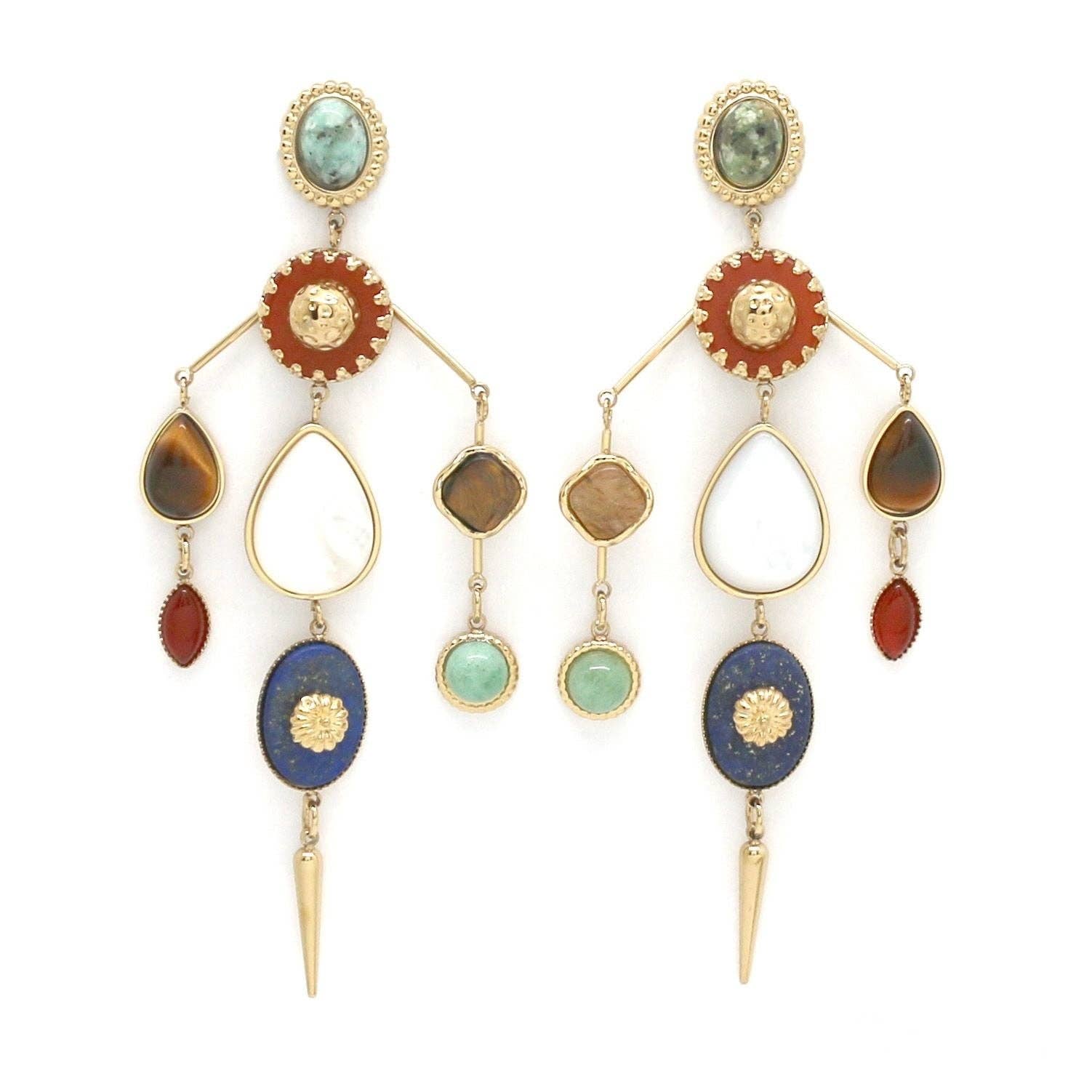 Museum style mobile earrings-433