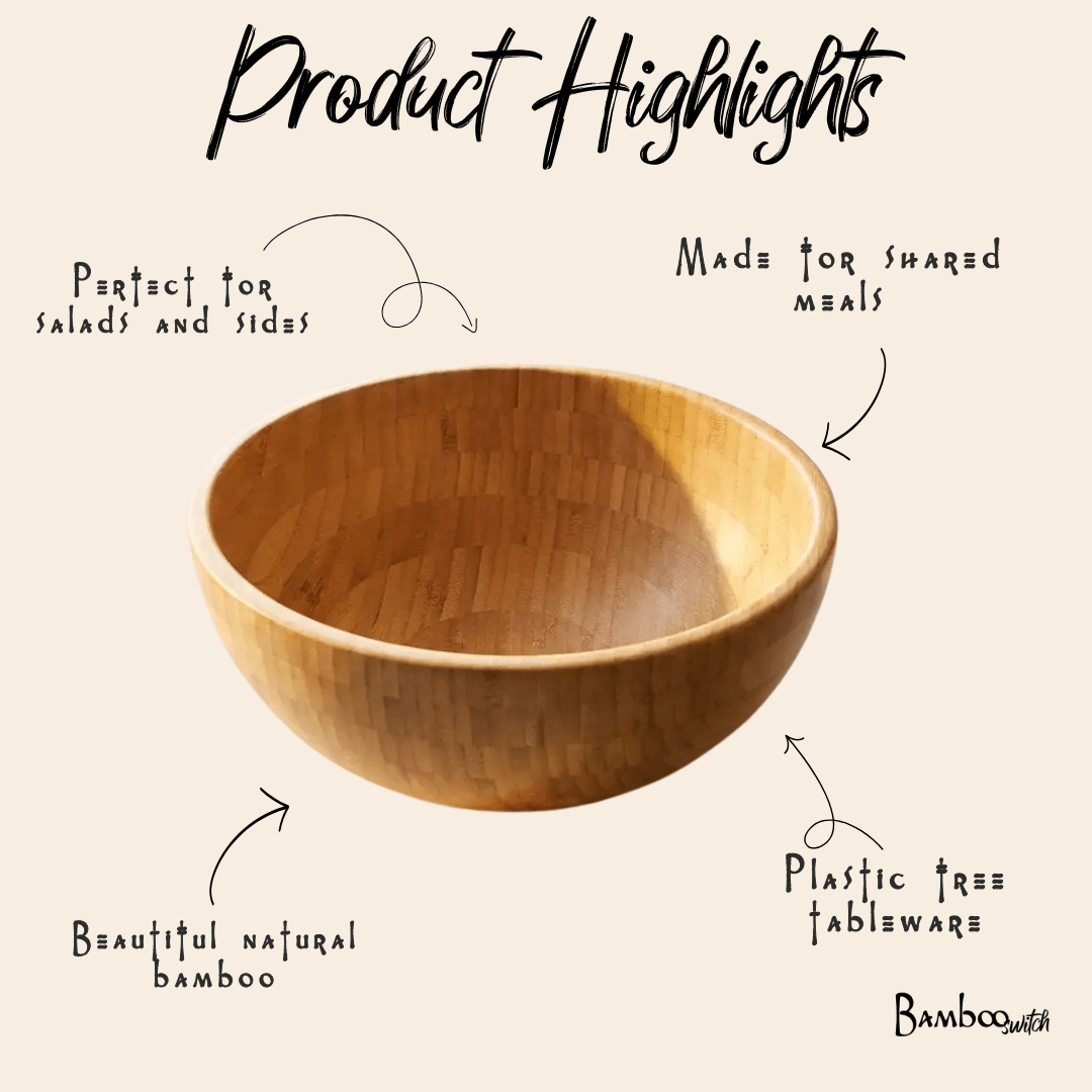 Bamboo Serving Bowl