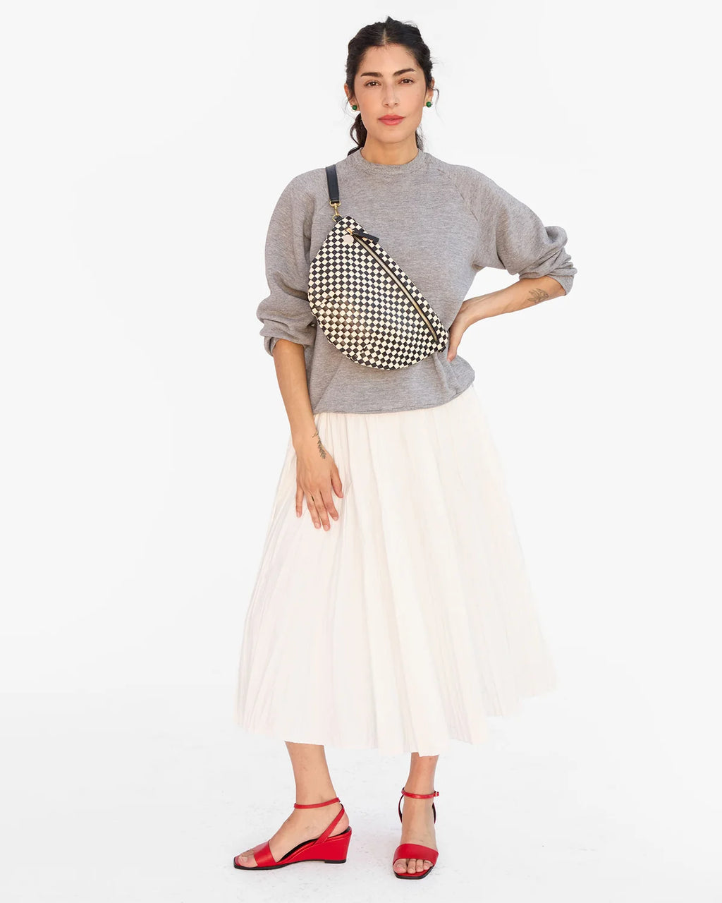 Grande Fanny Woven Checker