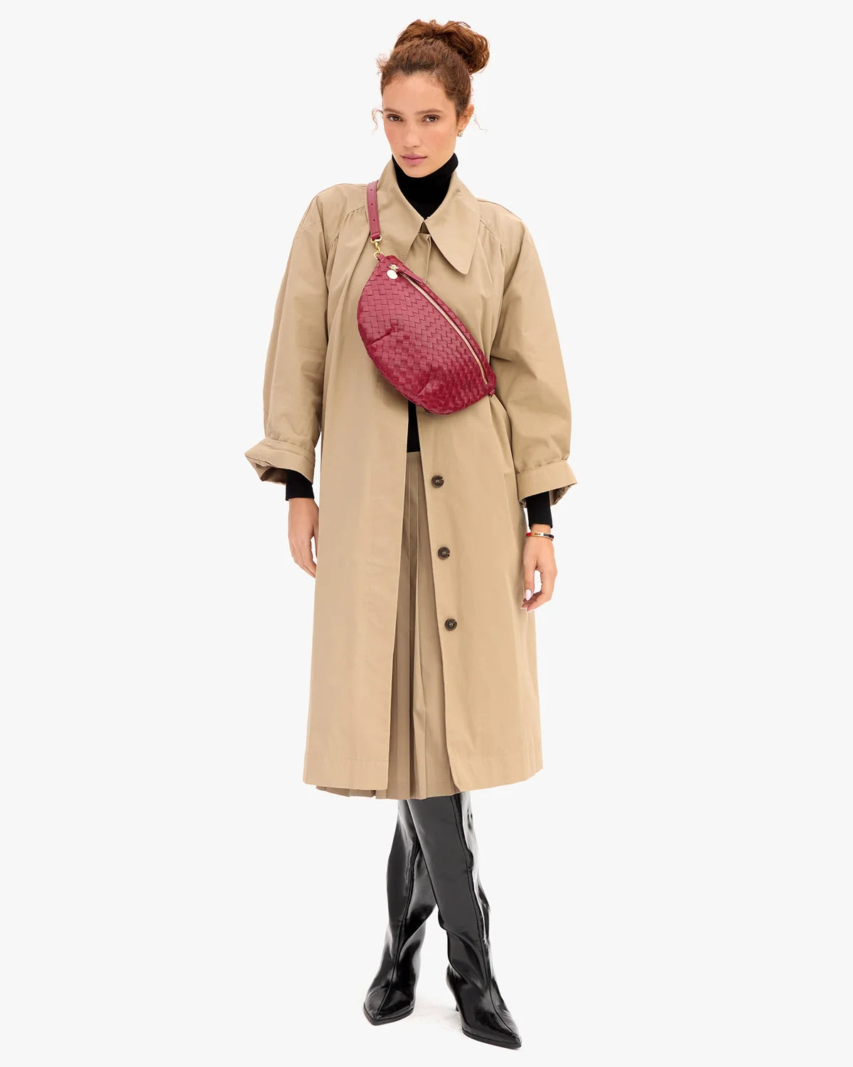 Grande Fanny Medium Woven Diagonal