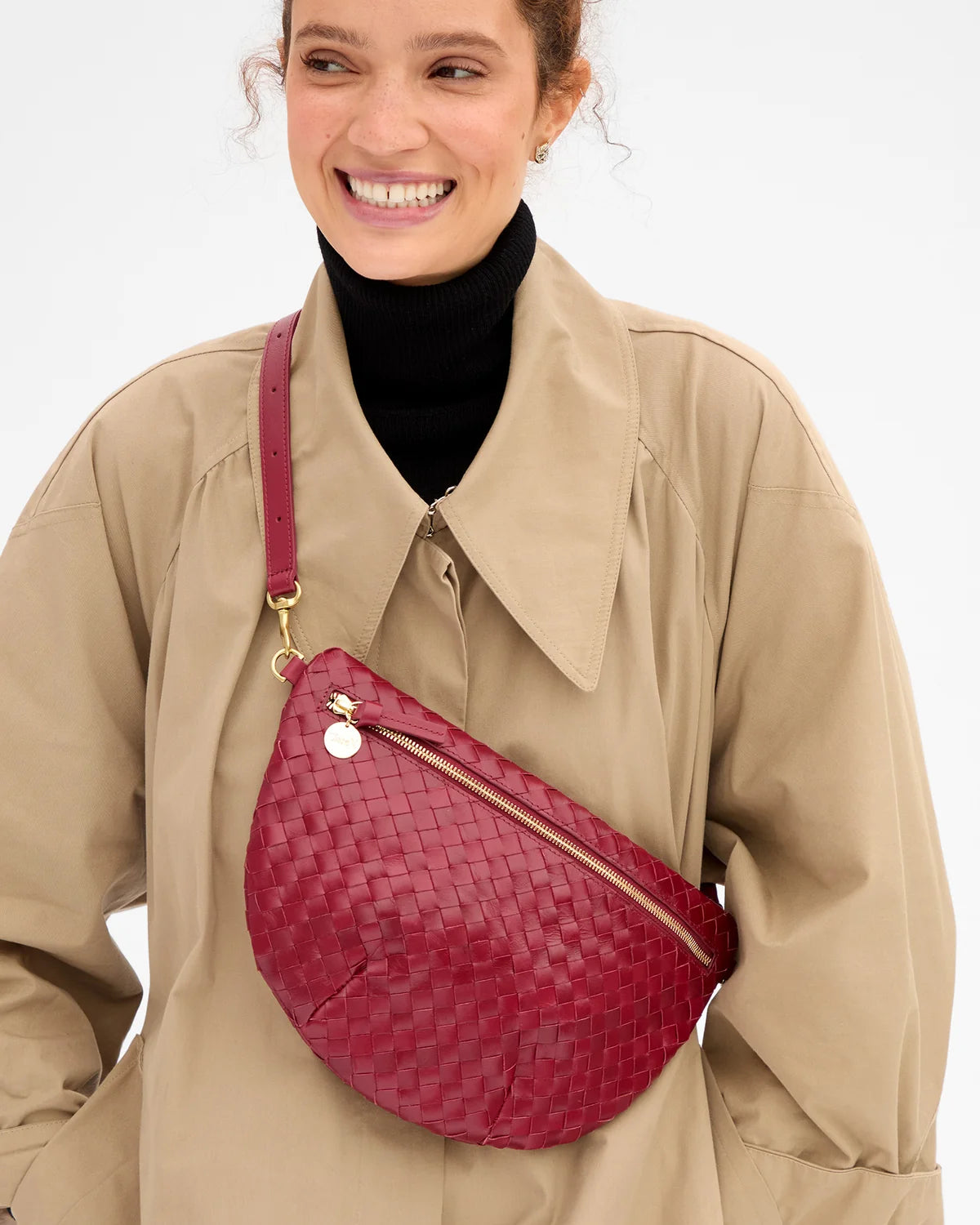 Grande Fanny Medium Woven Diagonal