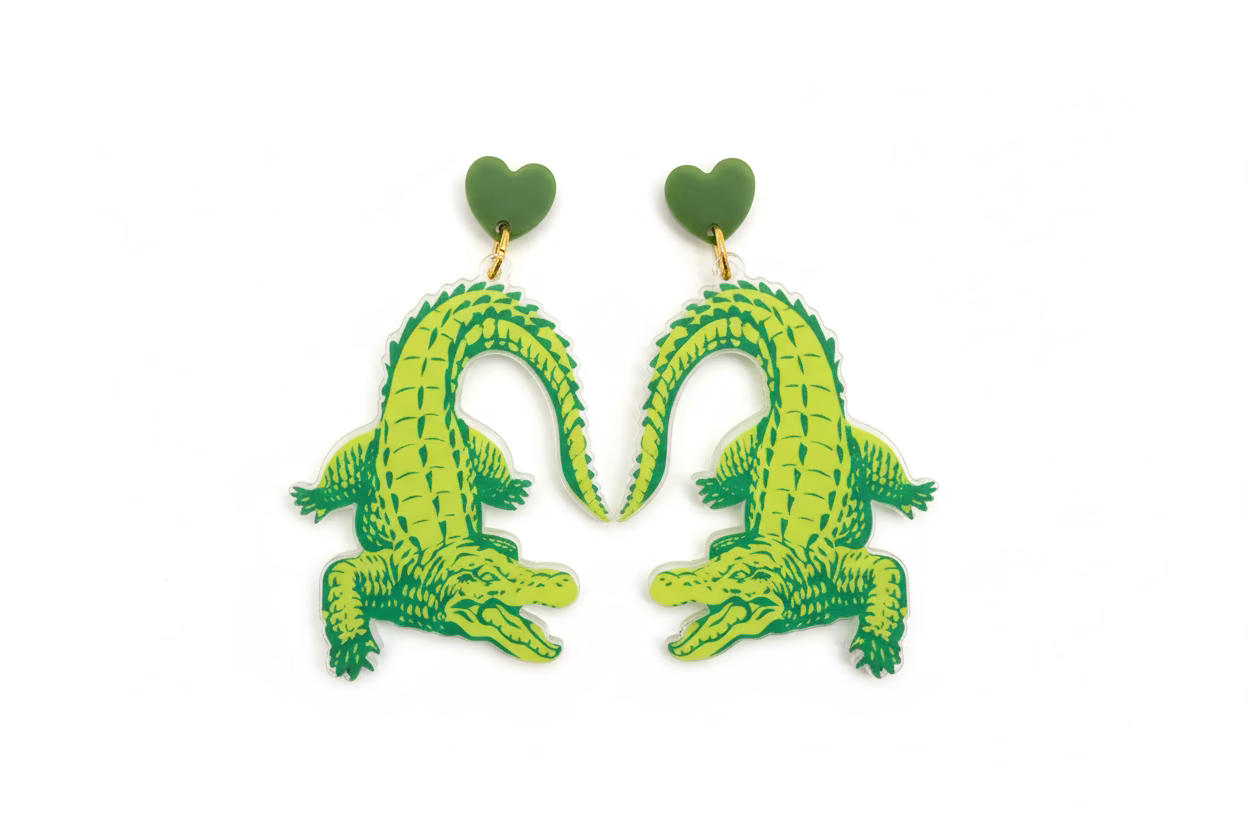 Alligator Earrings