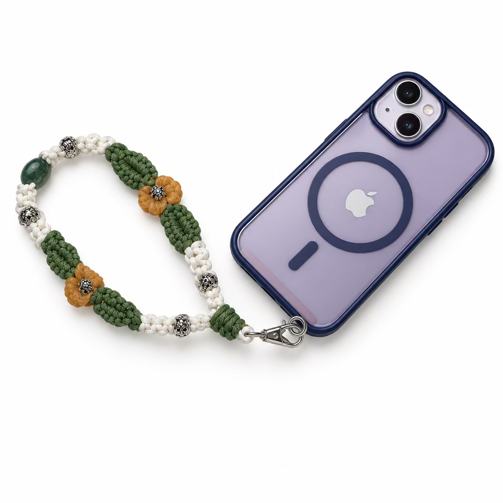 Hand Made Phone Wristlet ~ Flower