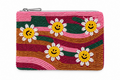 Smiley Suns Beaded Wallet