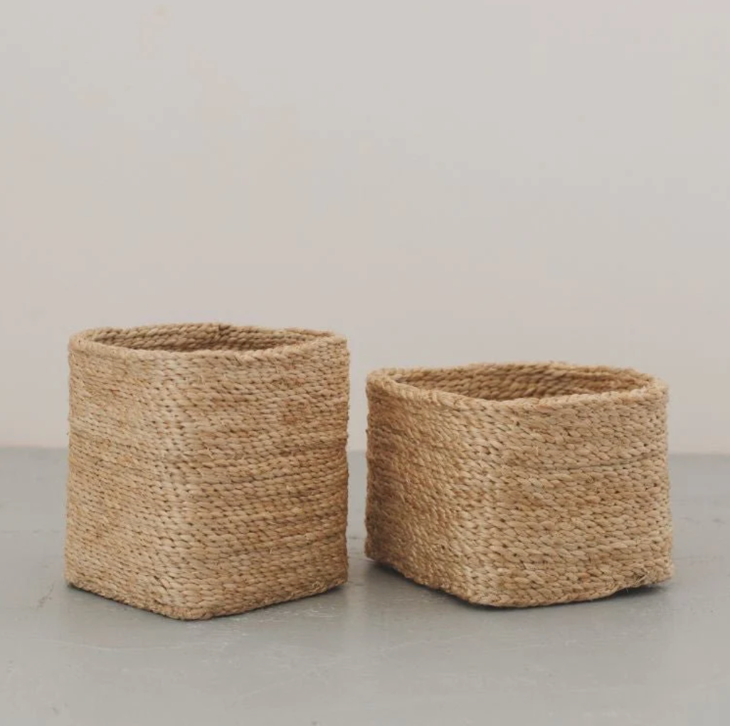 Small Square Jute Baskets