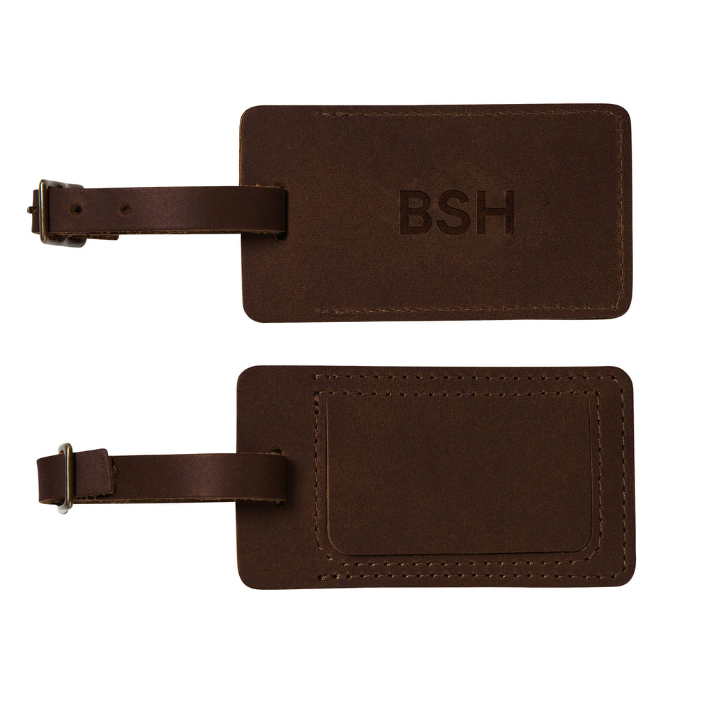 Leather Luggage Tag with Insert