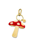 Hand-painted Mushroom Bag Charm + Keychain
