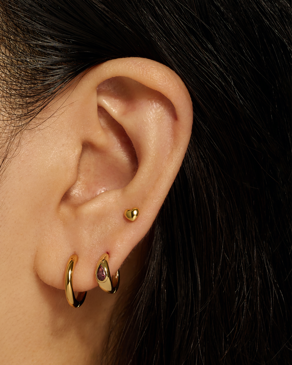 Charlotte Mini Heart Studs Earrings